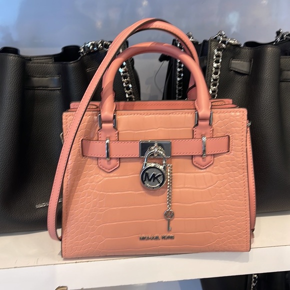 MICHAEL KORS
Hamilton Small Crocodile Embossed Faux Leather Satchel
Primrose
NWT - Picture 2 of 16